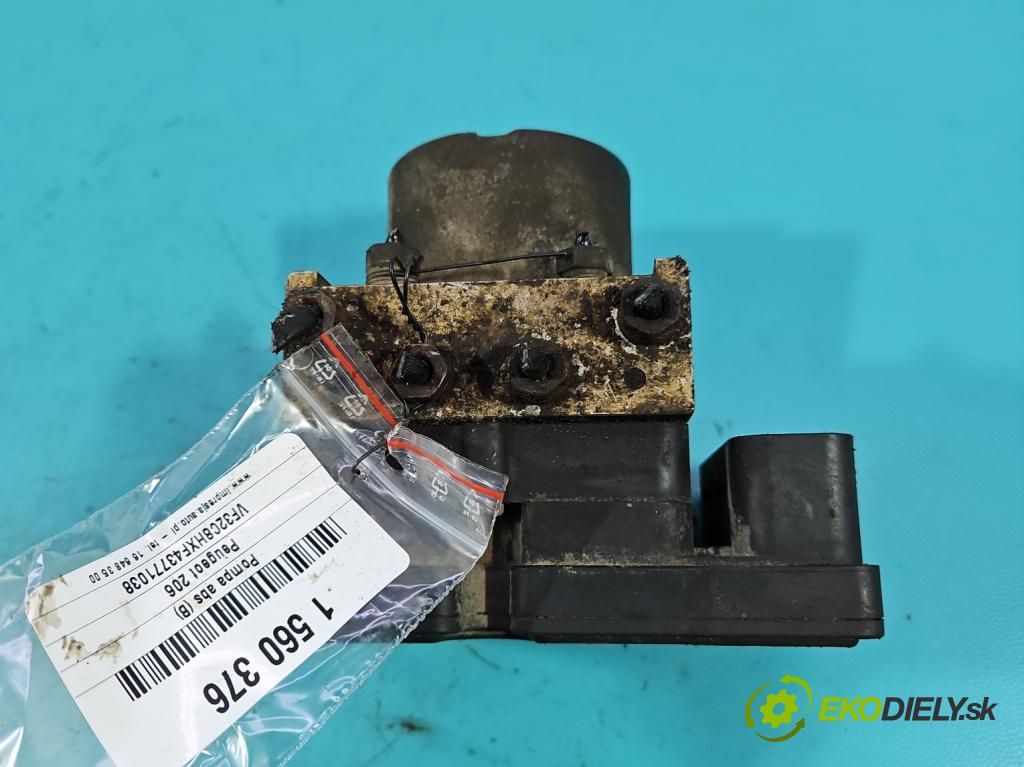 Peugeot 206 1.4 hdi 68 HP manual 50 kW 1398 cm3 3- čerpadlo abs 9652342980 (Pumpa ABS)