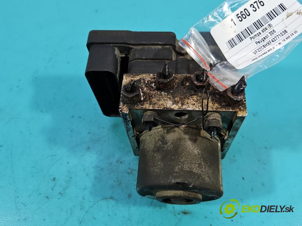 Peugeot 206 1.4 hdi 68 HP manual 50 kW 1398 cm3 3- čerpadlo abs 9652342980 (Pumpa ABS)