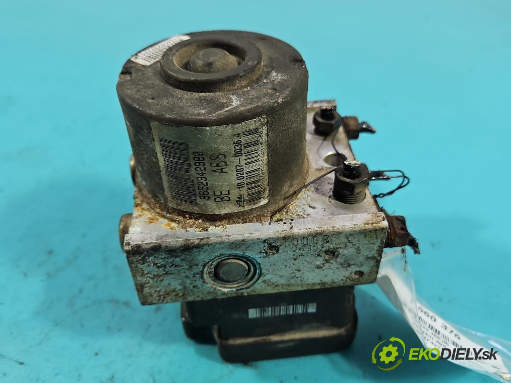 Peugeot 206 1.4 hdi 68 HP manual 50 kW 1398 cm3 3- čerpadlo abs 9652342980 (Pumpa ABS)