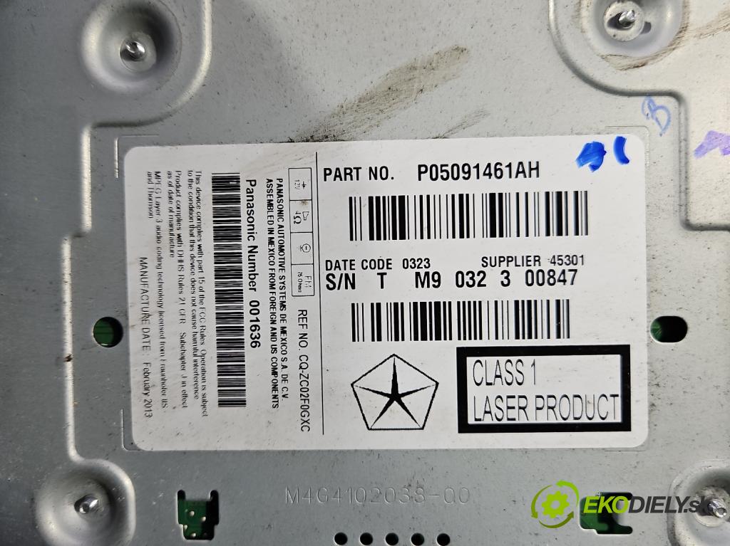 Fiat Freemont 2.0 jtd 170 hp manual 125 kW 1956 cm3 5- Radio továrna: P05091461AH