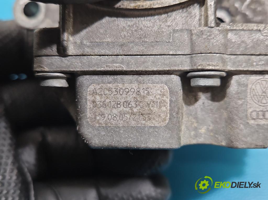 Vw Passat B6 2005-2010 1.9 tdi 105 HP manual 77 kW 1896 cm3 4- klapka 03G128063C (Škrtiaca klapka)