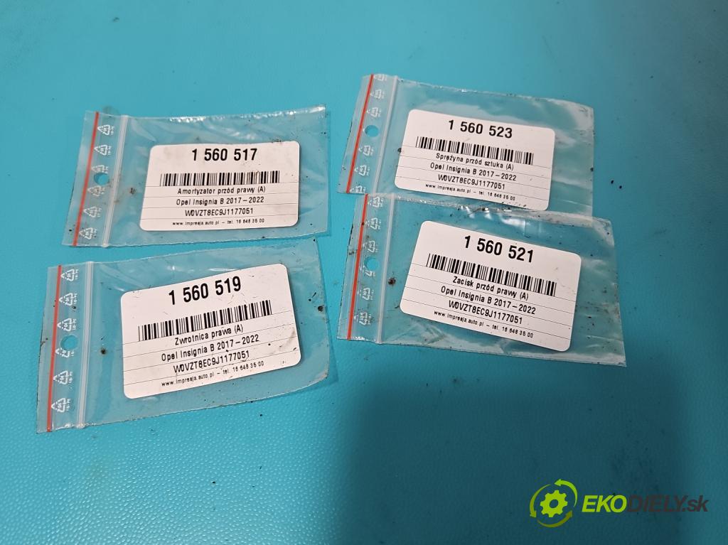 Opel Insignia B 2017-2022 2.0 T 260 hp automatic 191 kW 1998 cm3 5- tlumič přední pravý 84466136 (Klika dveří ostatní)