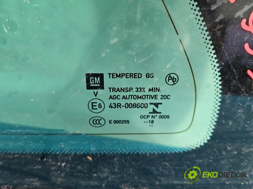 Opel Insignia B 2017-2022 2.0 T 260 HP automatic 191 kW 1998 cm3 5- sklo zadné ľavé