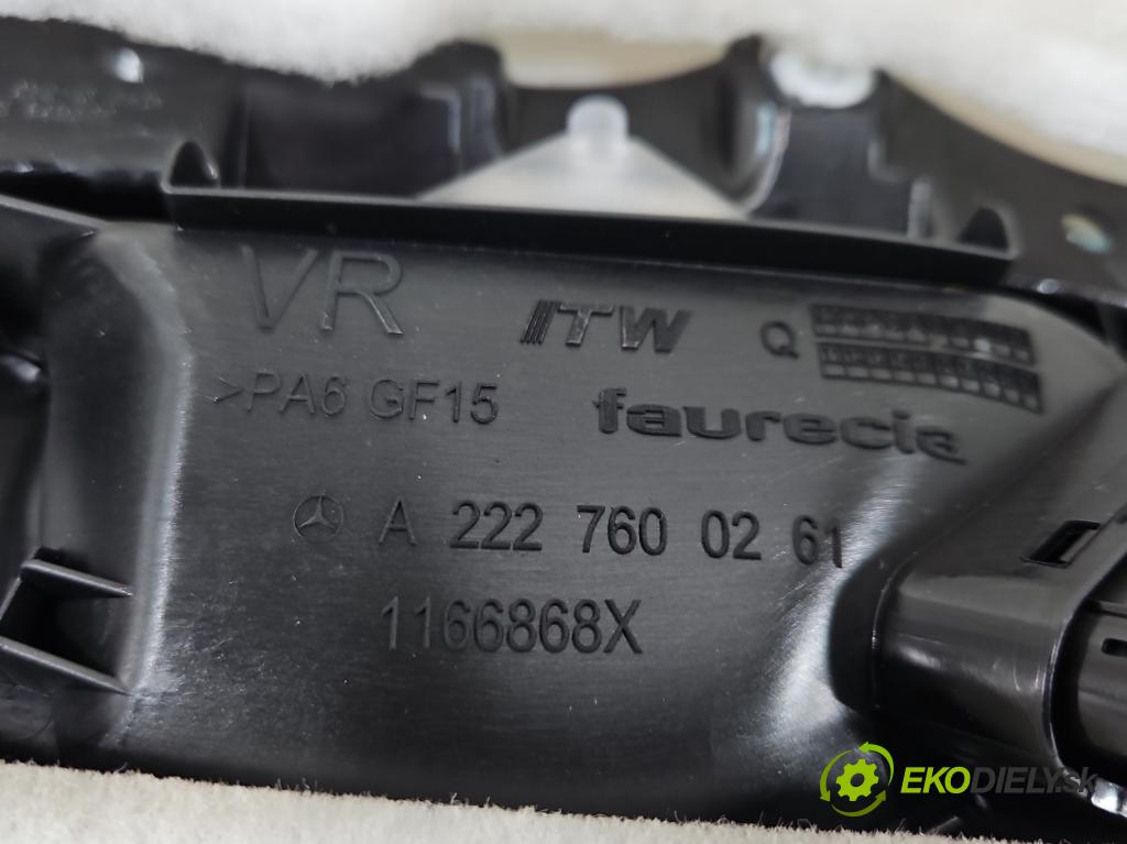 Mercedes S W222 2013-2020 3.0 cdi (656929) 340KM automatic 250 kW 2925 cm3 4- Tapacír: dveře přední pravé A2227600261