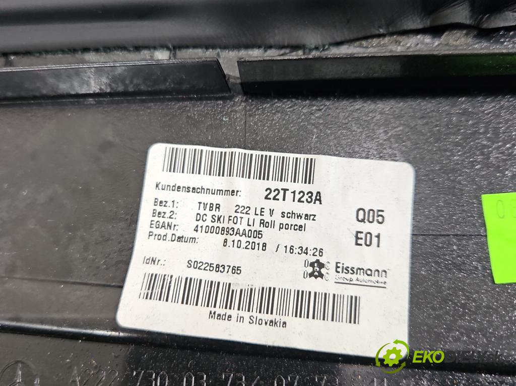 Mercedes S W222 2013-2020 3.0 cdi (656929) 340KM automatic 250 kW 2925 cm3 4- Tapacír: dveře zadní levé A2227600561