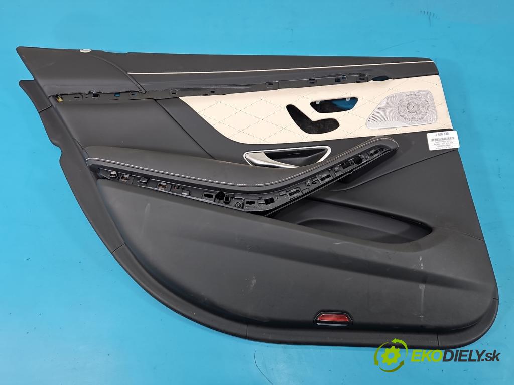 Mercedes S W222 2013-2020 3.0 cdi (656929) 340KM automatic 250 kW 2925 cm3 4- Tapacír: dveře zadní levé A2227600561