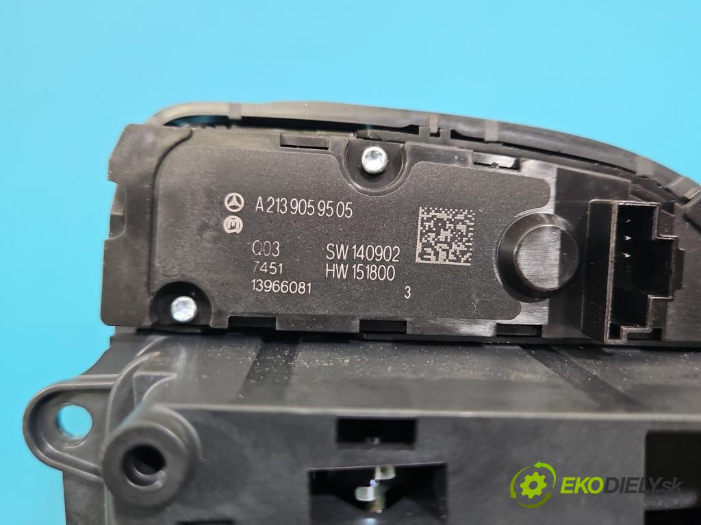 Mercedes E W213 2016-2023 2.0 CDI 194KM: automatic 143 kW 1950 cm3 4- prepínač rádio: navigácie A2139008109