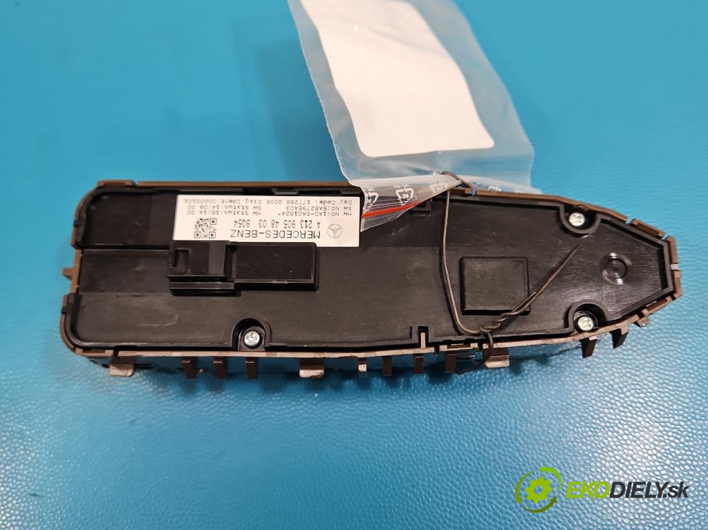 Mercedes E W213 2016-2023 2.0 CDI 194KM: automatic 143 kW 1950 cm3 4- prepínač okien spätných zrkadiel A2139054803