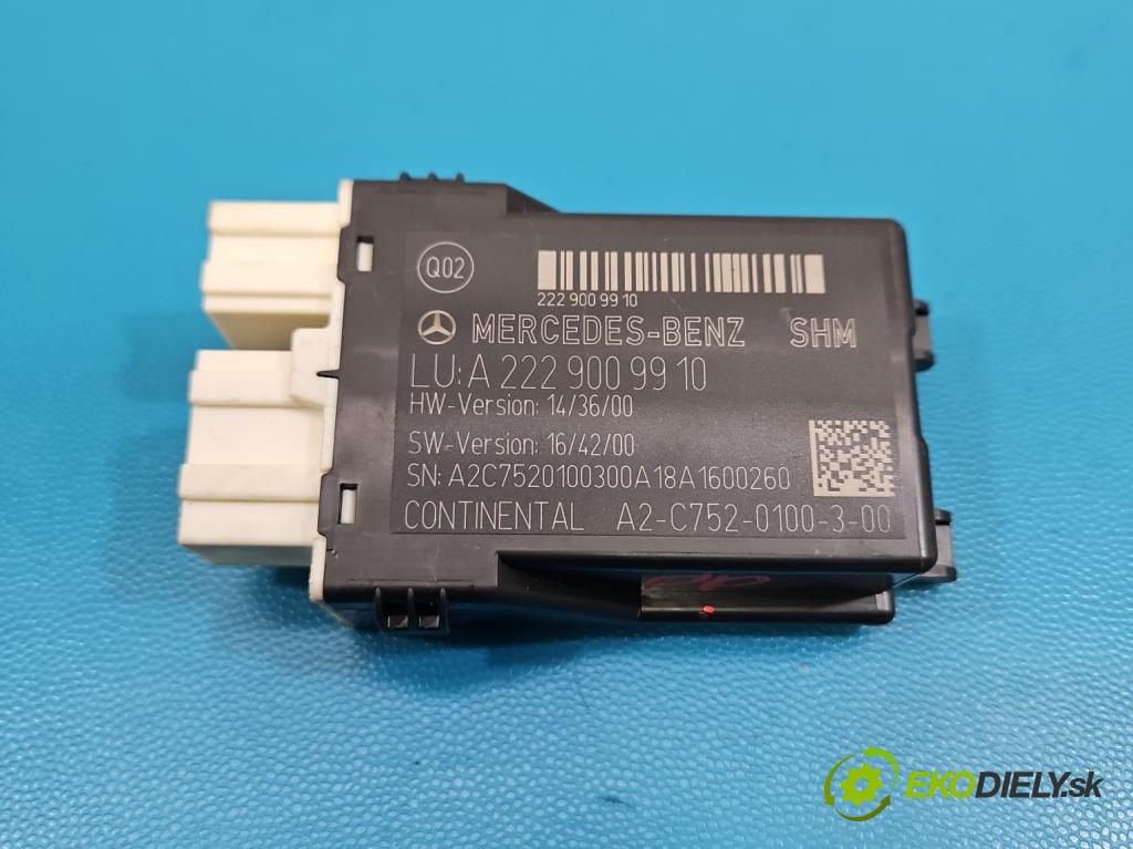 Mercedes S W222 2013-2020 3.0 cdi (656929) 340KM: automatic 250 kW 2925 cm3 4- riadiaca jednotka ostatné A2229009910