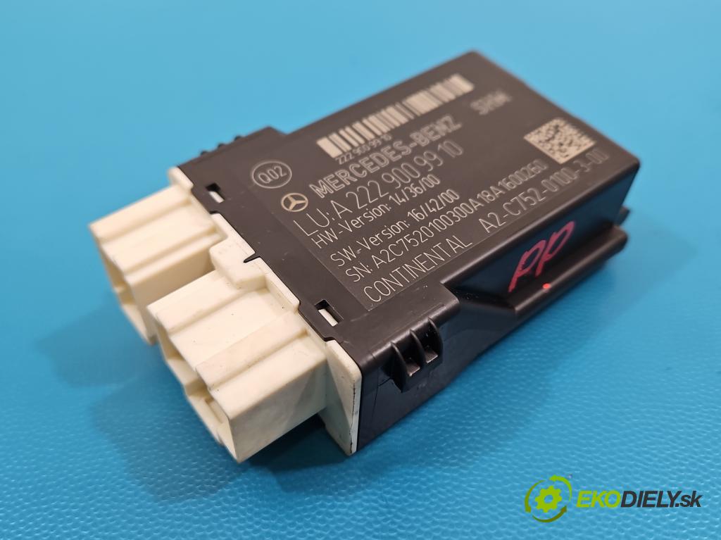 Mercedes S W222 2013-2020 3.0 cdi (656929) 340KM: automatic 250 kW 2925 cm3 4- riadiaca jednotka ostatné A2229009910