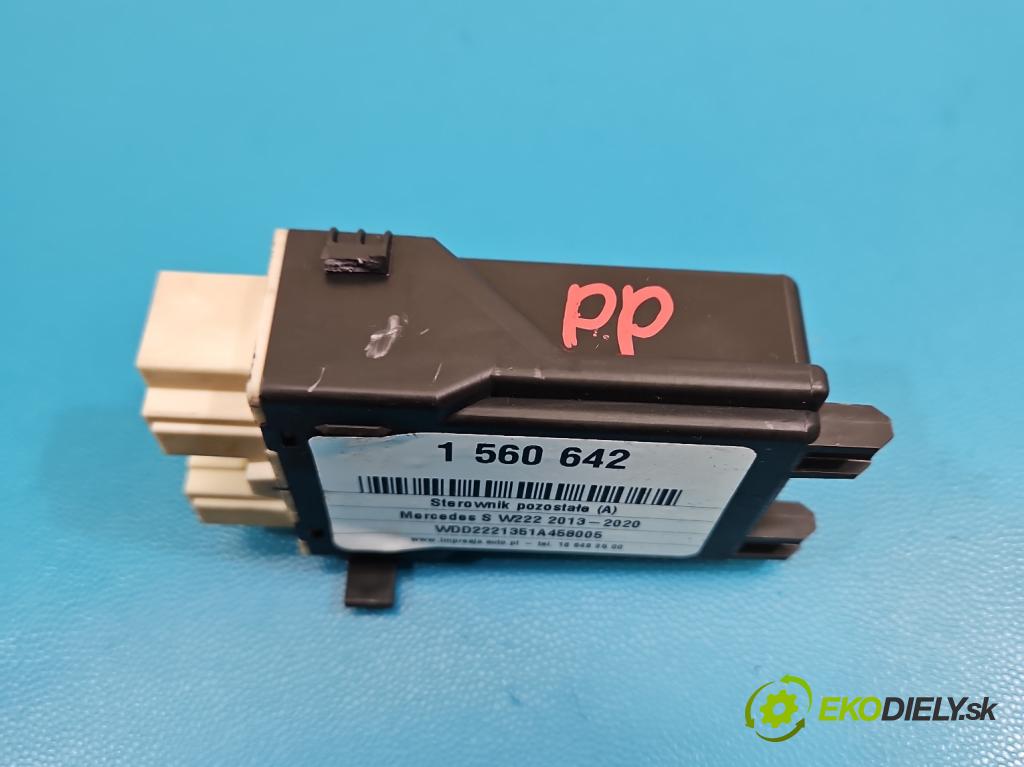 Mercedes S W222 2013-2020 3.0 cdi (656929) 340KM: automatic 250 kW 2925 cm3 4- riadiaca jednotka ostatné A2229009910