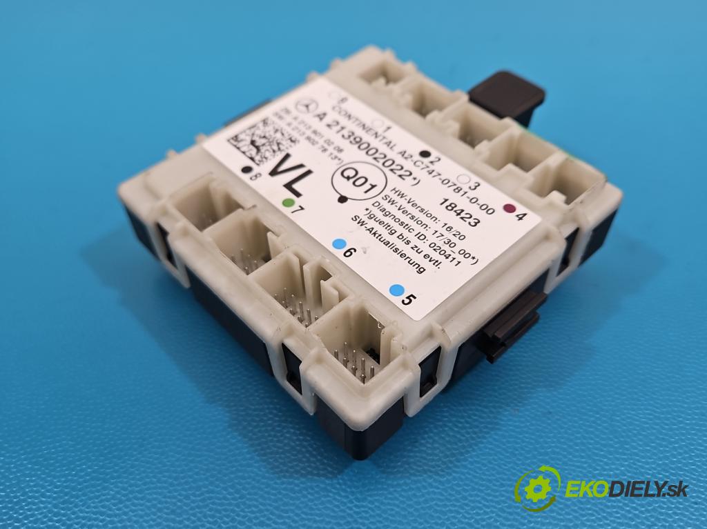 Mercedes S W222 2013-2020 3.0 cdi (656929) 340KM: automatic 250 kW 2925 cm3 4- riadiaca jednotka ostatné A2139002022