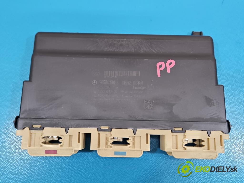 Mercedes S W222 2013-2020 3.0 cdi (656929) 340KM: automatic 250 kW 2925 cm3 4- riadiaca jednotka ostatné A2229000716