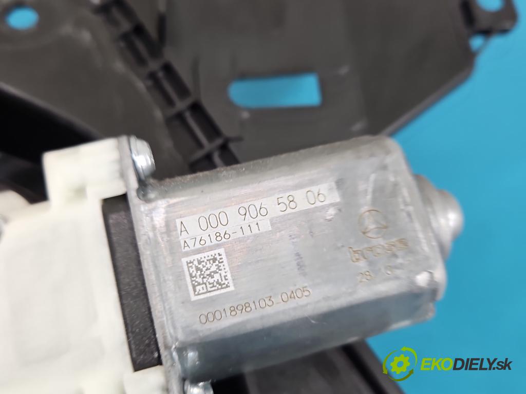 Mercedes E W213 2016-2023 2.0 CDI 194KM: automatic 143 kW 1950 cm3 4- mechanizmus okna predné ľavý A0009065806