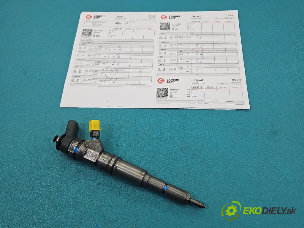 Bmw 1 E87 2004-2011 2.0d 150 hp manual 110 kW 1995 cm3 5- vstřikovač 0445110216 (Vstřikovač paliva)
