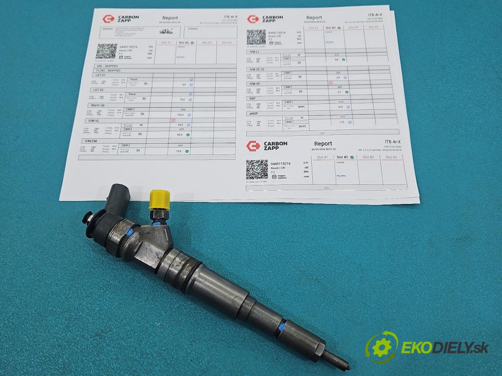 Bmw 1 E87 2004-2011 2.0d 150 hp manual 110 kW 1995 cm3 5- vstřikovač 0445110216 (Vstřikovač paliva)