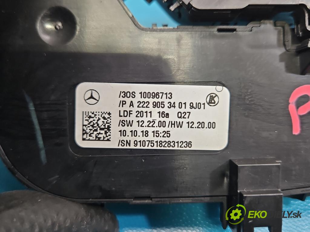 Mercedes S W222 2013-2020 3.0 cdi (656929) 340KM: automatic 250 kW 2925 cm3 4- prepínač ostatné A2229053401