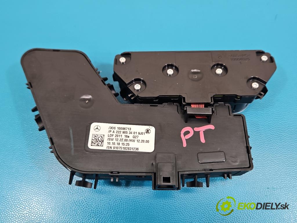 Mercedes S W222 2013-2020 3.0 cdi (656929) 340KM: automatic 250 kW 2925 cm3 4- prepínač ostatné A2229053401