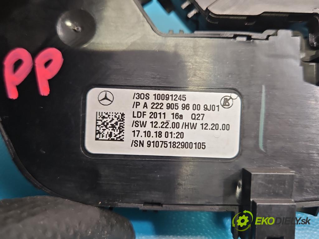 Mercedes S W222 2013-2020 3.0 cdi (656929) 340KM: automatic 250 kW 2925 cm3 4- prepínač ostatné A2229059600
