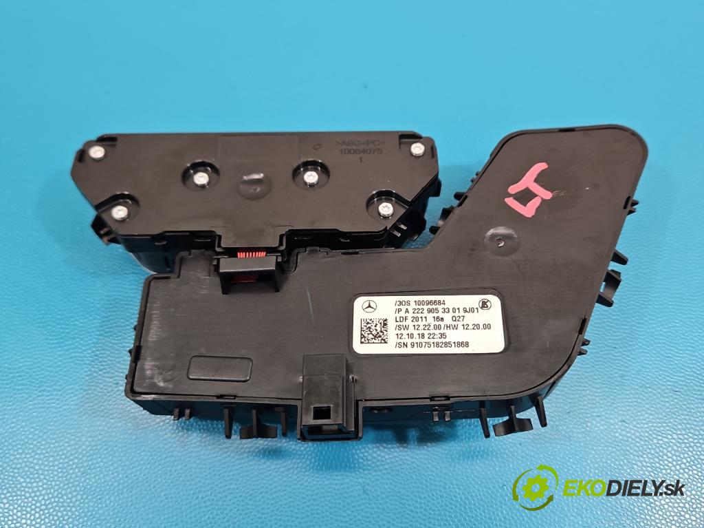 Mercedes S W222 2013-2020 3.0 cdi (656929) 340KM: automatic 250 kW 2925 cm3 4- prepínač ostatné A2229053301