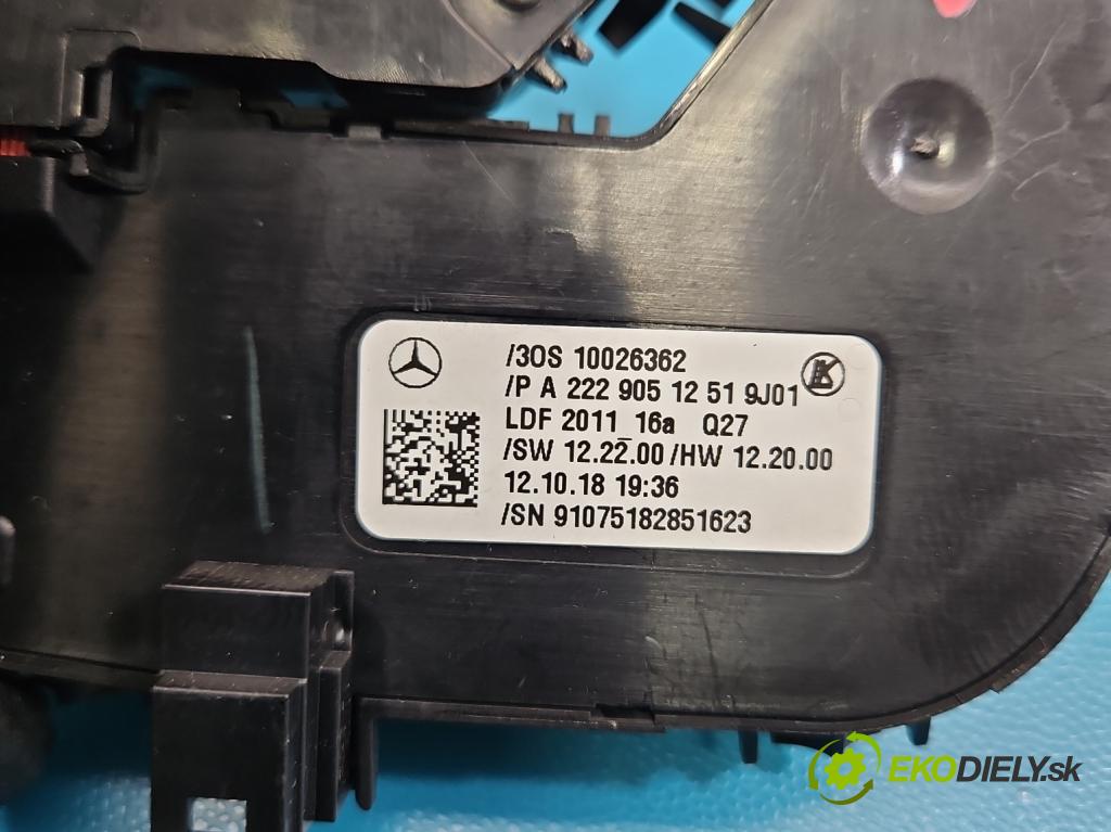 Mercedes S W222 2013-2020 3.0 cdi (656929) 340KM: automatic 250 kW 2925 cm3 4- prepínač ostatné A2229051251