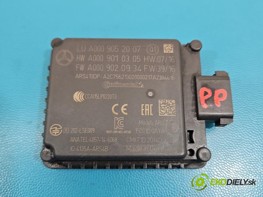 Mercedes E W213 2016-2023 2.0 CDI 194KM: automatic 143 kW 1950 cm3 4- riadiaca jednotka ostatné A0009052007