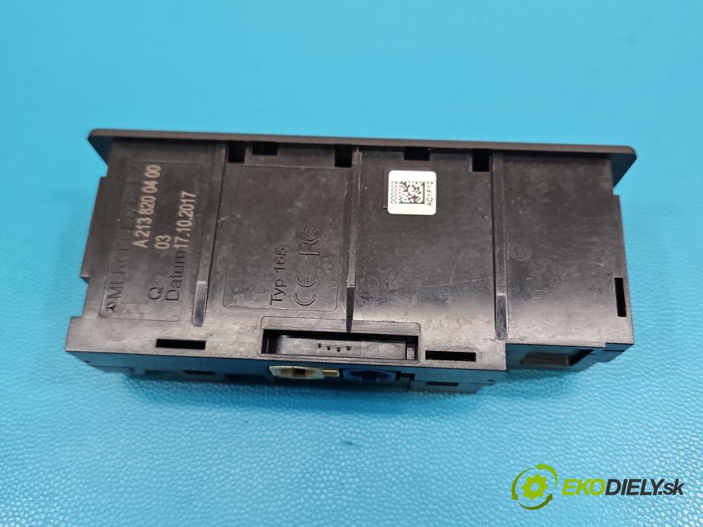 Mercedes E W213 2016-2023 2.0 CDI 194KM: automatic 143 kW 1950 cm3 4- zásuvka USB A2138200400