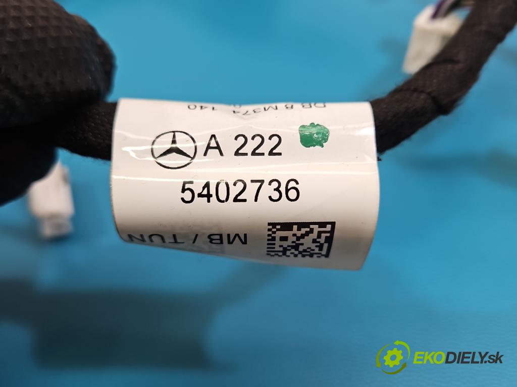 Mercedes S W222 2013-2020 3.0 cdi 656929 340KM: automatic 250 kW 2925 cm3 4- Zväzok: dvere zadné vľavo: A2225402736