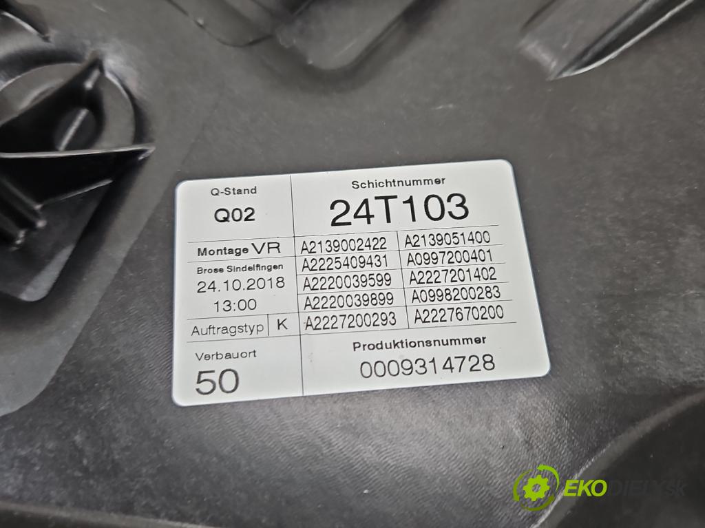 Mercedes S W222 2013-2020 3.0 cdi 656929 340KM: automatic 250 kW 2925 cm3 4- mechanizmus okna predné pravý A0009065806