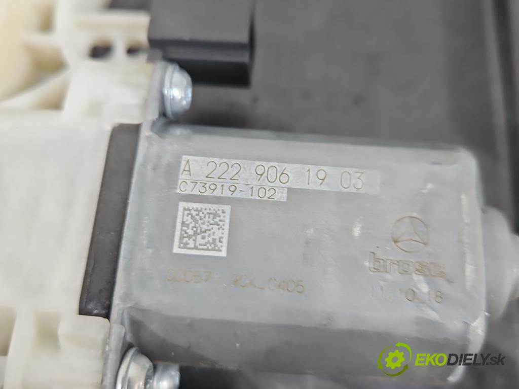 Mercedes S W222 2013-2020 3.0 cdi 656929 340KM: automatic 250 kW 2925 cm3 4- mechanizmus okna zadné ľavý A2229061903