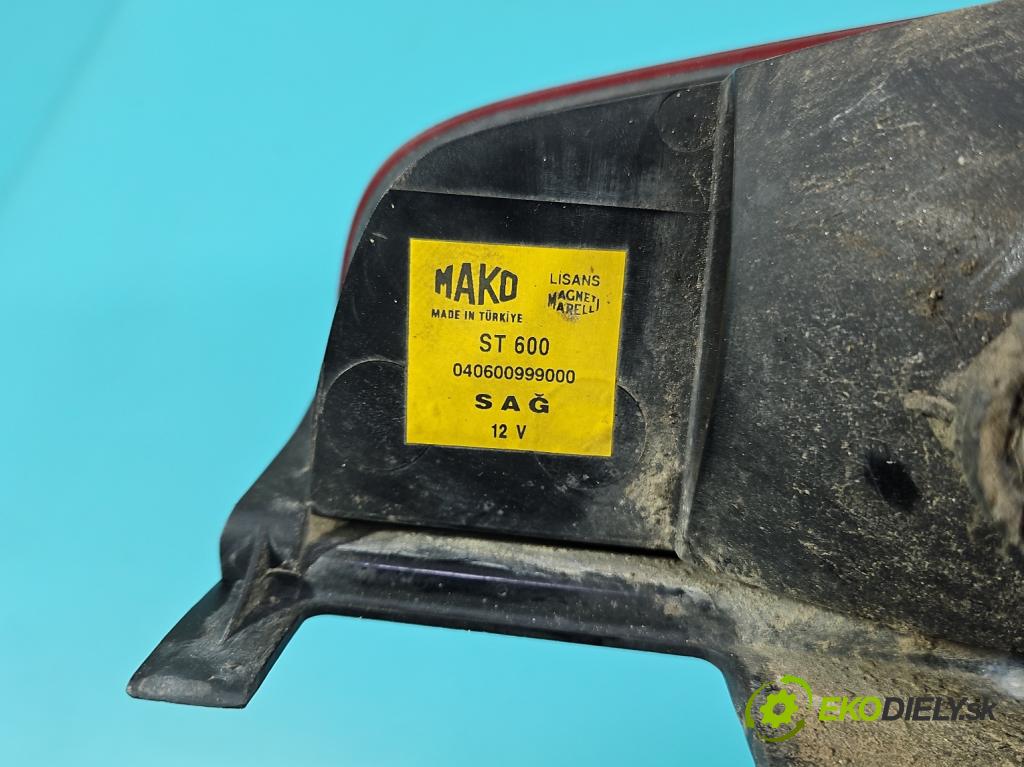 Fiat Doblo I 2001-2010 1.9 jtd 101 hp manual 74 kW 1910 cm3 5- světlo zadní pravé  (Klika dveří ostatní)