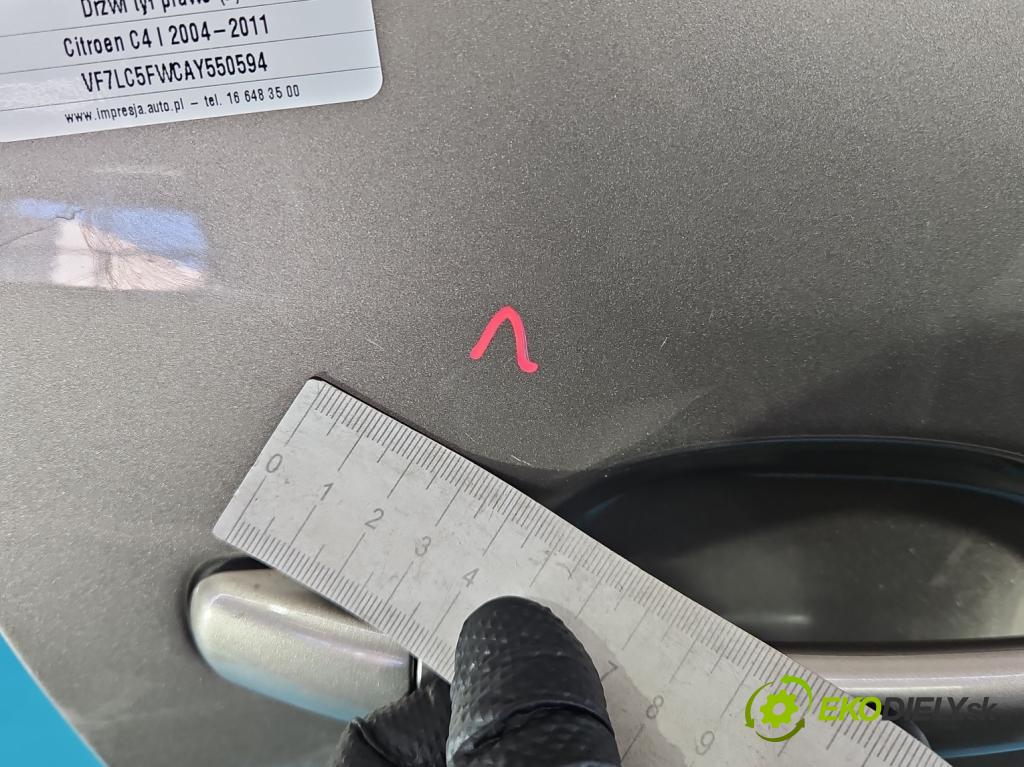 Citroen C4 I 2004-2011 1.6 16V 120 HP manual 88 kW 1598 cm3 5- dvere zadné pravé  (Kľučka dverí ostatné)