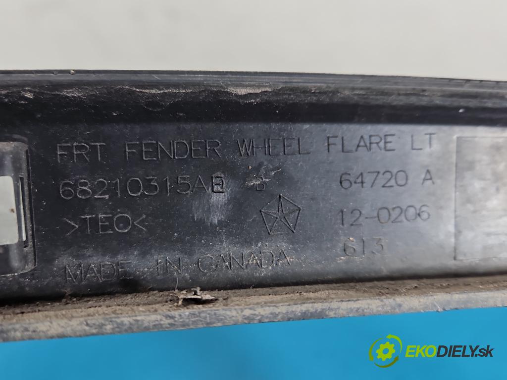 Jeep Cherokee KL 2013-2023 2.0 multijet: 140 HP manual 103 kW 1956 cm3 5- lišta blatník predné ľavé 68210315A