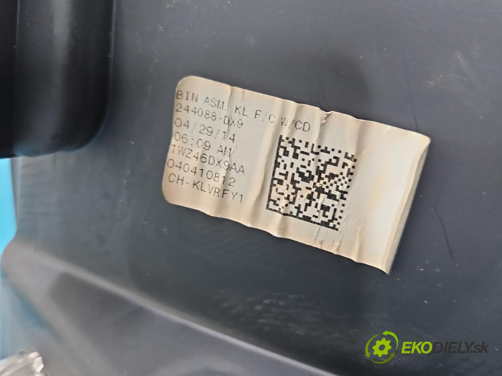 Jeep Cherokee KL 2013-2023 2.0 multijet: 140 HP manual 103 kW 1956 cm3 5- operadlo 1WZ46DX9AA (Lakťová opierka)