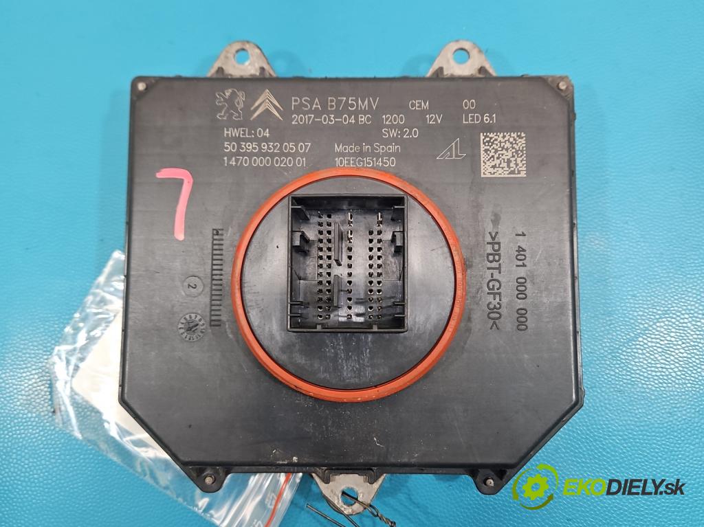 DS 4 2015-2020 2.0 hdi 181KM automatic 133 kW 1997 cm3 5- střídač: xenon 503959320507 (Riadiaca jednotka xenónu)