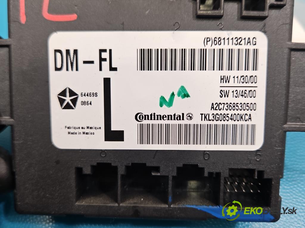 Jeep Cherokee KL 2013-2023 2.0 multijet: 140 HP manual 103 kW 1956 cm3 5- riadiaca jednotka ostatné 68111321AG