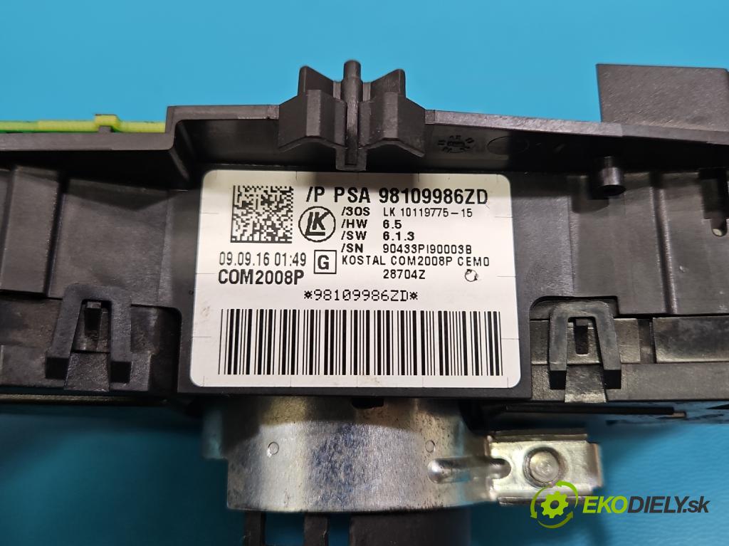 DS 4 2015-2020 2.0 hdi 181KM automatic 133 kW 1997 cm3 5- prepínač komplex: 98109986ZD (Prepínacie páčky pod volantom)