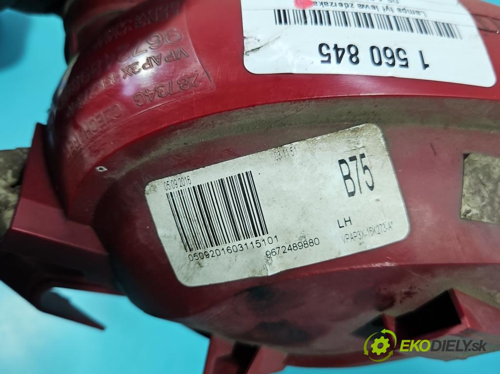 DS 4 2015-2020 2.0 hdi 181KM automatic 133 kW 1997 cm3 5- světlo zadní levé nárazníku 9672489880