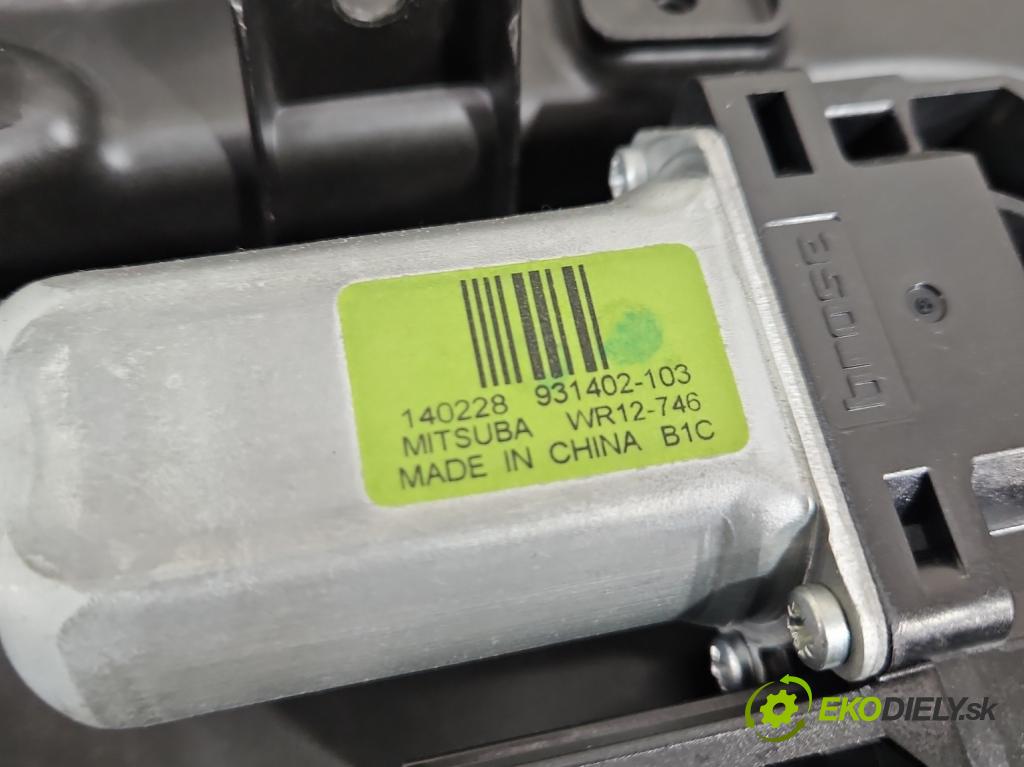 Jeep Cherokee KL 2013-2023 2.0 multijet: 140 HP manual 103 kW 1956 cm3 5- mechanizmus okna zadné ľavý 68227457AA