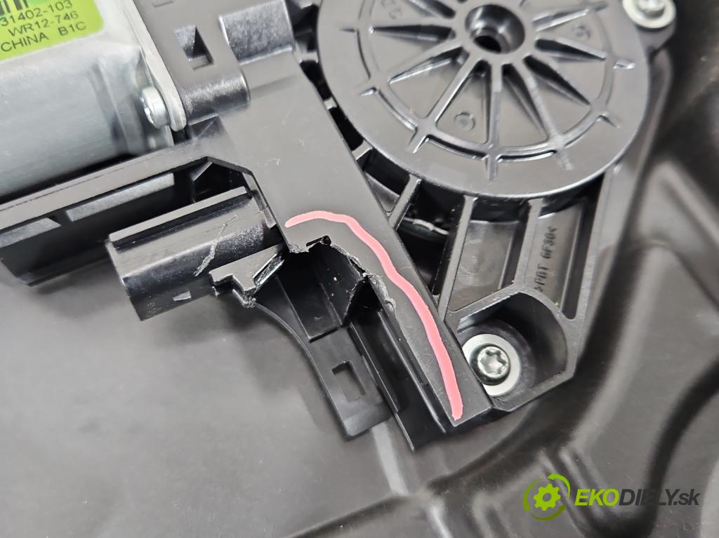 Jeep Cherokee KL 2013-2023 2.0 multijet: 140 HP manual 103 kW 1956 cm3 5- mechanizmus okna zadné ľavý 68227457AA