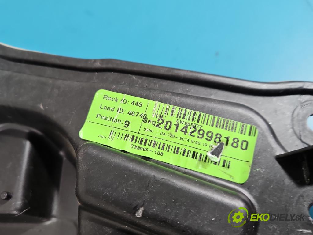 Jeep Cherokee KL 2013-2023 2.0 multijet: 140 HP manual 103 kW 1956 cm3 5- mechanizmus okna predné ľavý 930219