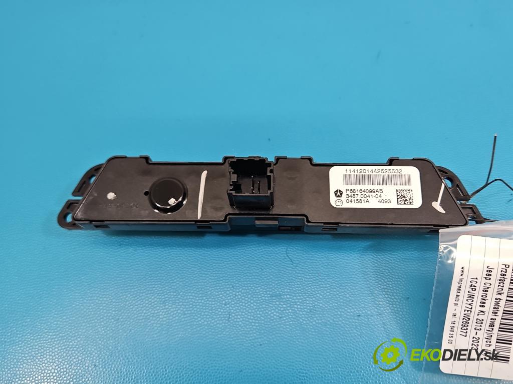 Jeep Cherokee KL 2013-2023 2.0 multijet: 140 HP manual 103 kW 1956 cm3 5- prepínač světla: pohotovosť: P68164099AB