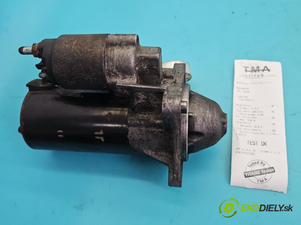 Fiat Doblo I 2001-2010 1.9 jtd 101 hp manual 74 kW 1910 cm3 5- startér: 0001108202 (Startér)