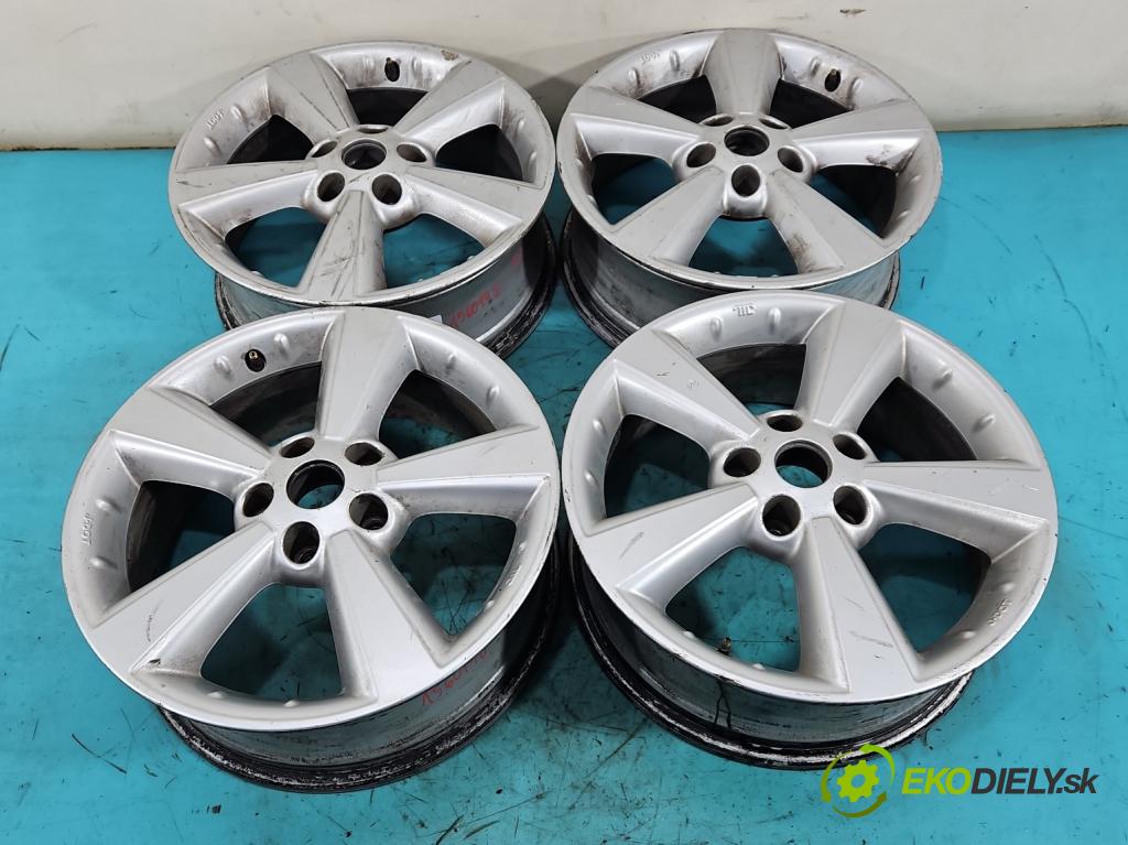 Nissan Qashqai I J10 2006-2013 1.6 16V 114 hp manual 84 kW 1598 cm3 5- Felga hliník 17" komplet