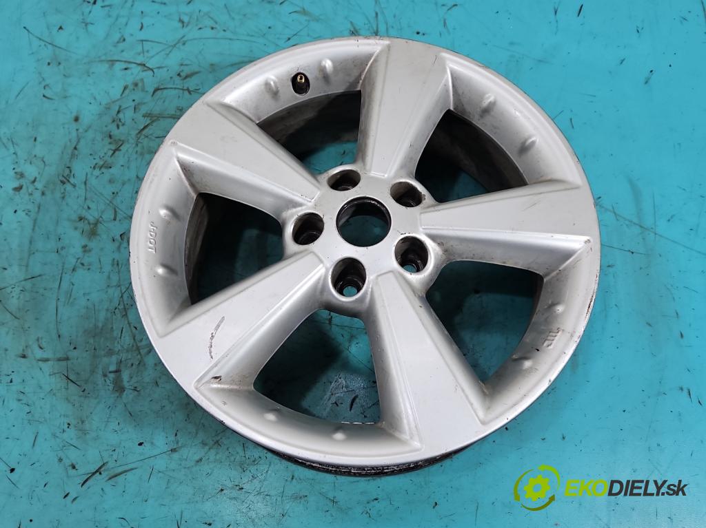 Nissan Qashqai I J10 2006-2013 1.6 16V 114 hp manual 84 kW 1598 cm3 5- Felga hliník 17" komplet