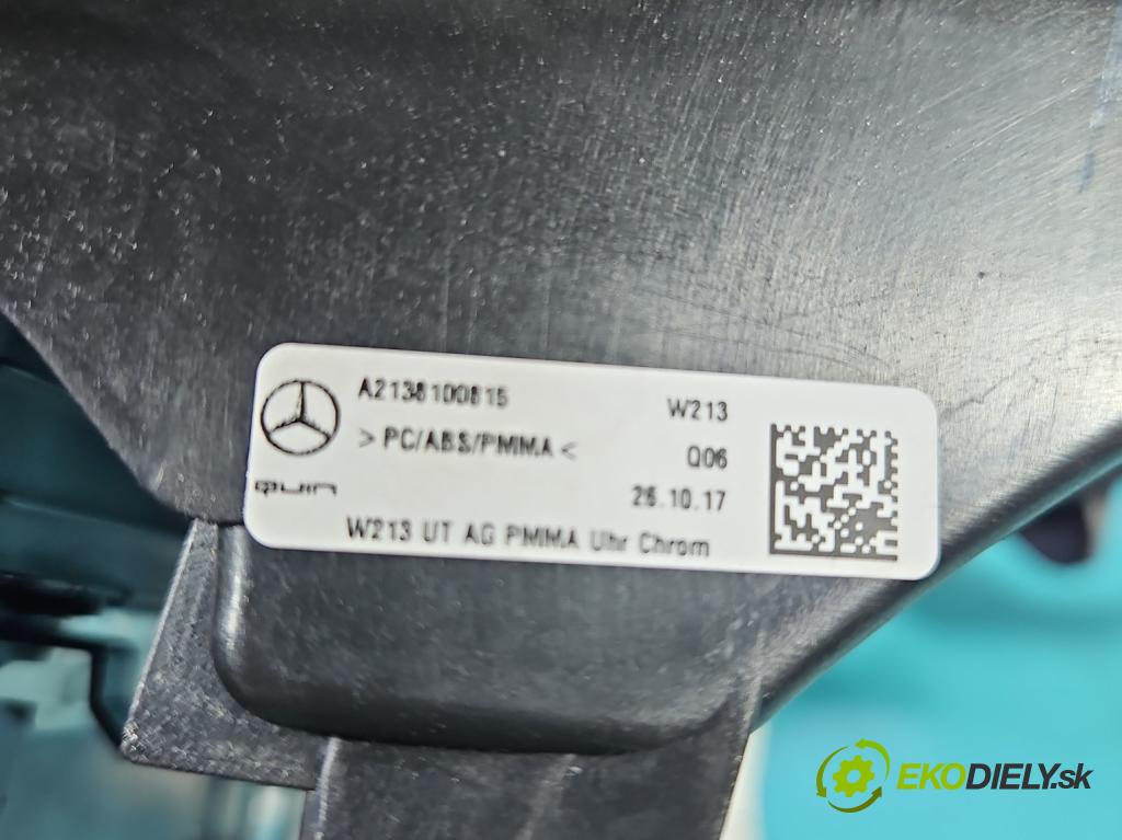 Mercedes E W213 2016-2023 2.0 CDI 194KM: automatic 143 kW 1950 cm3 4- Rukojeť: na nápoje: A2136806500 (Držiak (úchyt) na nápoje)