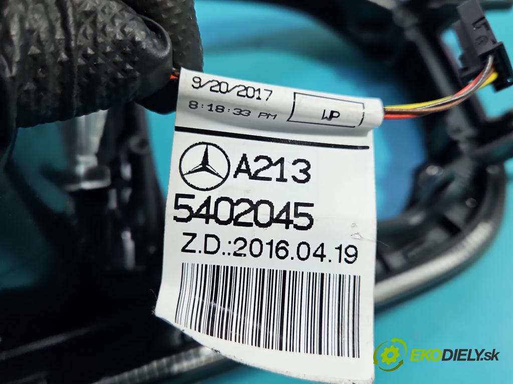 Mercedes E W213 2016-2023 2.0 CDI 194KM: automatic 143 kW 1950 cm3 4- Rukojeť: na nápoje: A2136806500 (Držiak (úchyt) na nápoje)