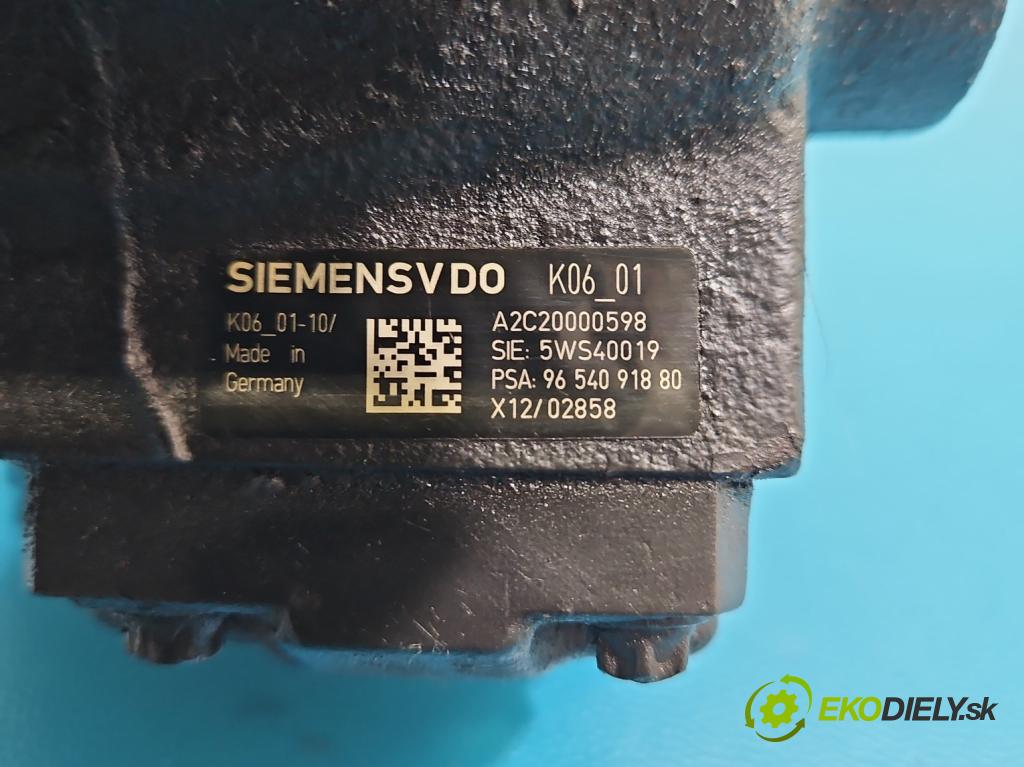 Peugeot 407 2.0 hdi 136 HP manual 100 kW 1997 cm3 4- čerpadlo vstrekovacia 5WS40019 (Vstrekovacie čerpadlo)