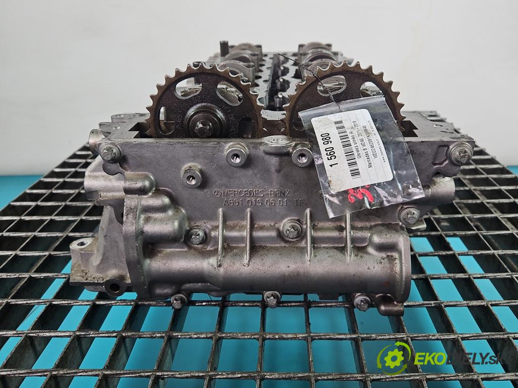 Mercedes B W246  2011-2018 2.1 cdi 136 HP automatic 100 kW 2143 cm3 5- Hlava: motora 651930