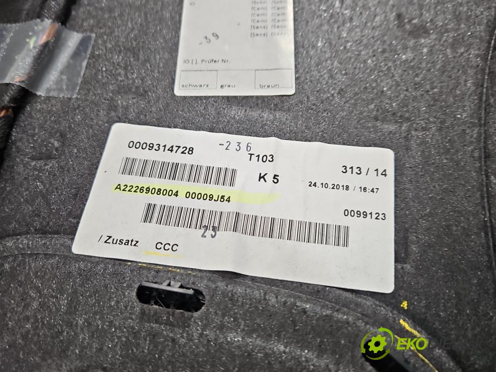 Mercedes S W222 2013-2020 3.0 cdi 656929 340KM: automatic 250 kW 2925 cm3 4- zadná A2226908004 (Pláto kufra)